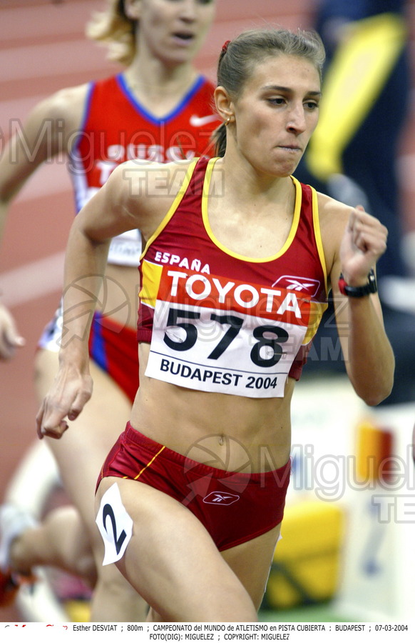 Campeonato del Mundo en Pista Cubierta (Budapest) 2004.
