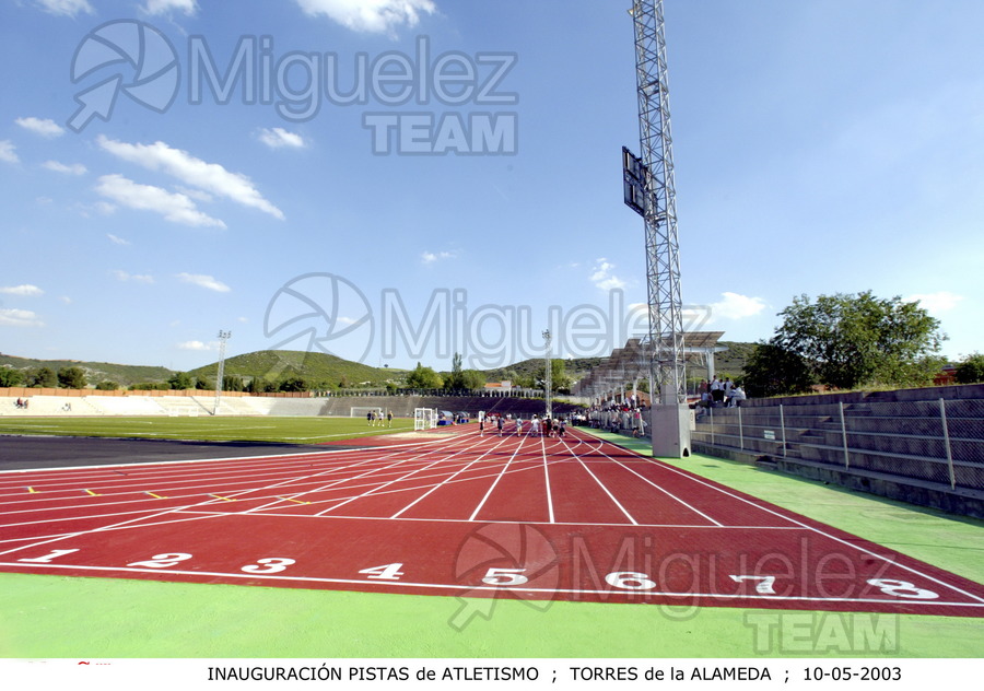 Inauguración Pista de Atletismo de Torres de la Alameda (Madrid) 2003.