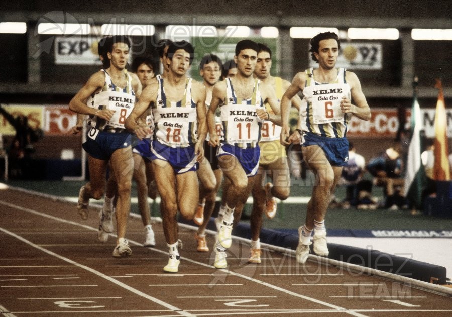 Campeonato de España en Pista Cubierta (Sevilla) 1989.