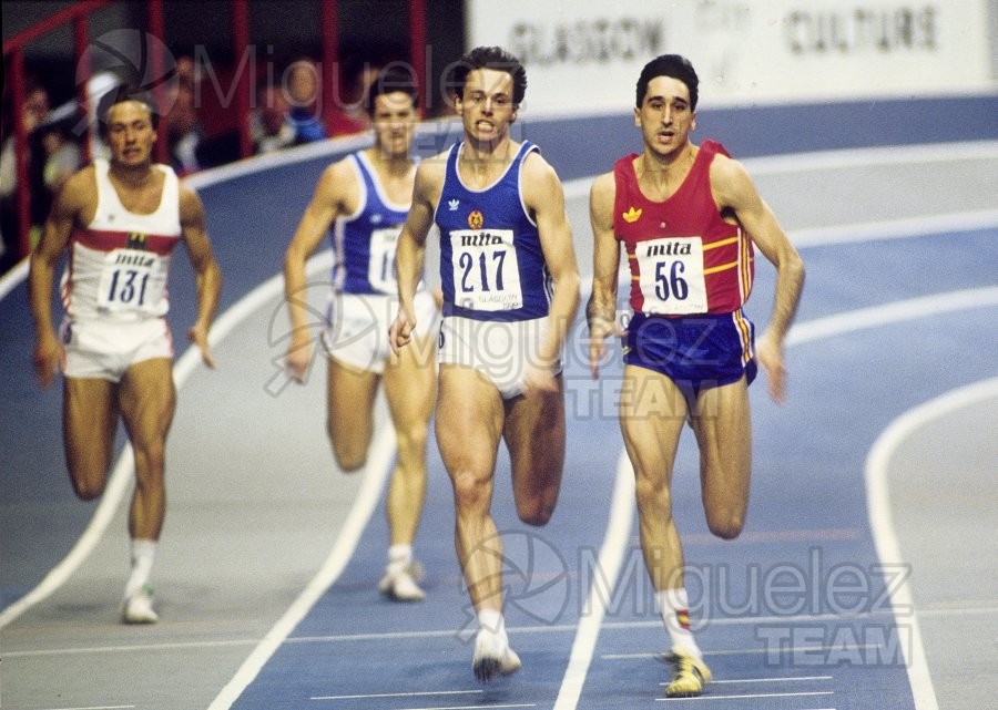 Campeonato de Europa en Pista Cubierta (Glasgow) 1990. 