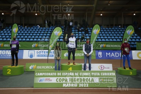 Campeonato España Clubes Femenino "Copa Iberdrola" Pista Cubierta (Madrid) 2022. 