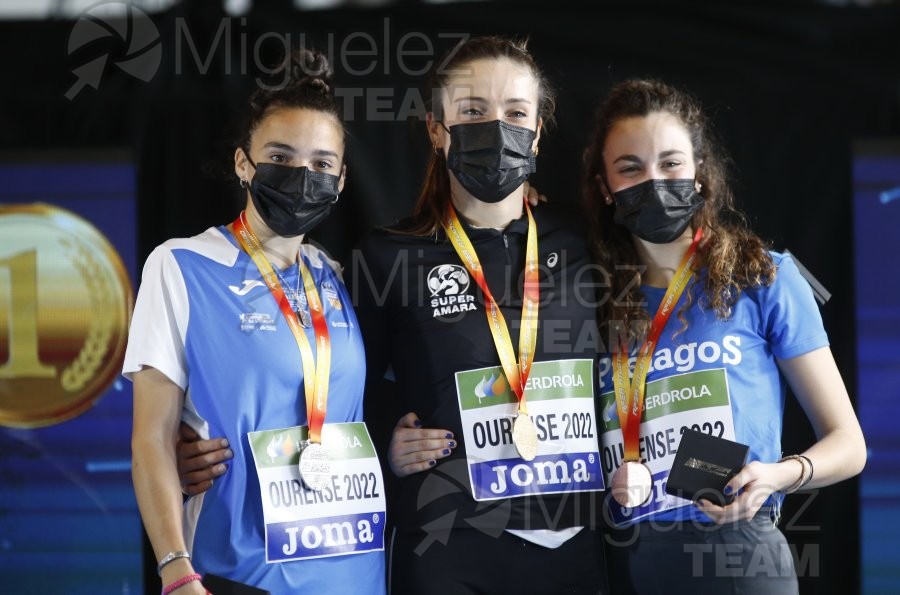 Campeonato de España Absoluto en Pista Cubierta (Orense) 2022.