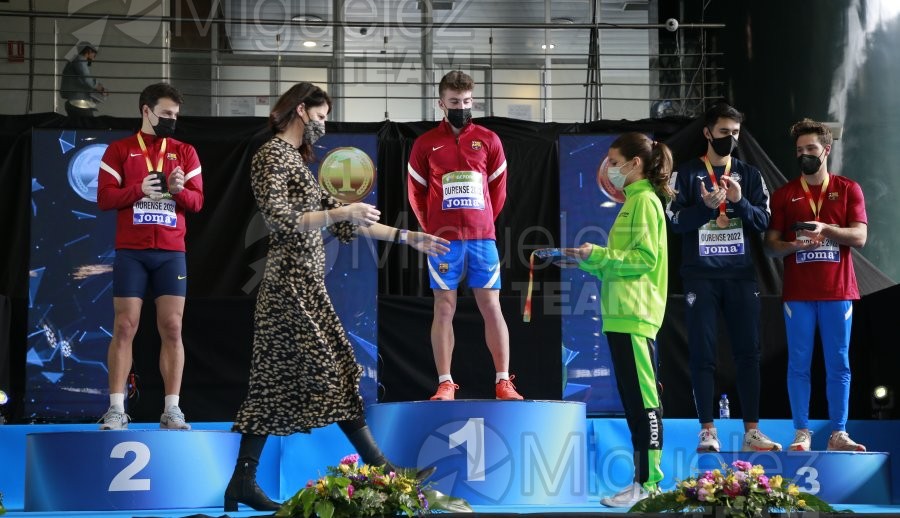 Campeonato de España Absoluto en Pista Cubierta (Orense) 2022.