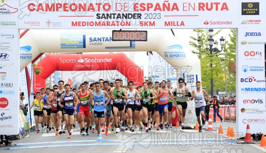 Campeonato de España en Ruta: 5000 metros, Milla y Medio Maratón (Santander) 2023