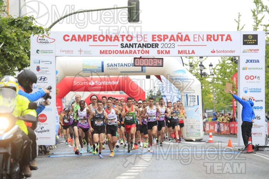 Campeonato de España en Ruta: 5000 metros, Milla y Medio Maratón (Santander) 2023