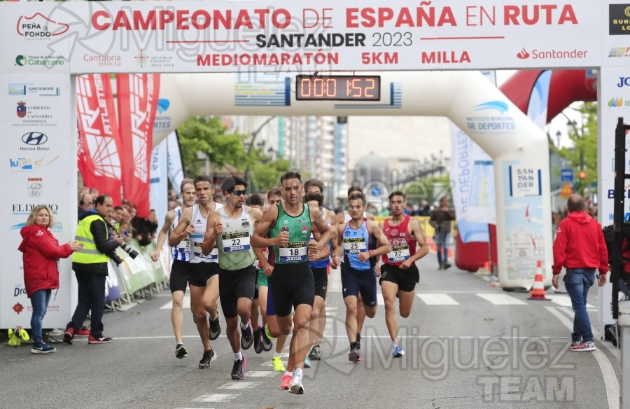 Campeonato de España en Ruta: 5000 metros, Milla y Medio Maratón (Santander) 2023