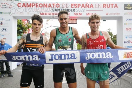 Campeonato de España en Ruta: 5000 metros, Milla y Medio Maratón (Santander) 2023