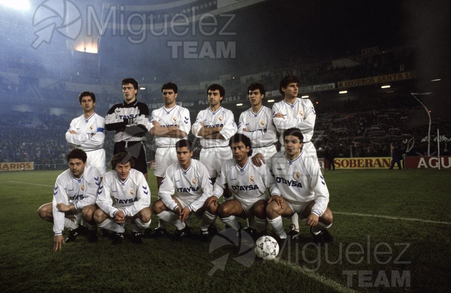 Campeonato de Copa del Rey entre REAL MADRID-ATLÉTICO DE MADRID en el Santiago Bernabéu (Madrid) 1991