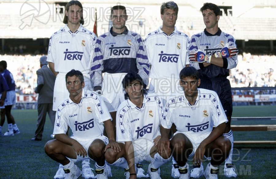 Presentación del Real Madrid en el estadio Santiago Bernabéu. Temporada 1994-1995
