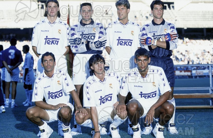 Presentación del Real Madrid en el estadio Santiago Bernabéu. Temporada 1994-1995