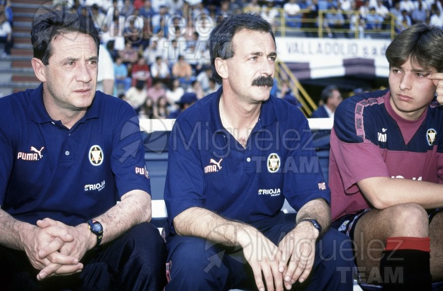 Encuentro de Liga 1ª División entre VALLADOLID-LOGROÑES en el estadio Nuevo Zorrilla de Valladolid. 1995