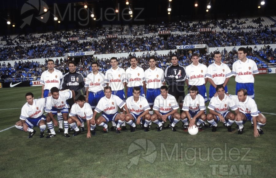 Trofeo Ciudad de Zaragoza entre REAL ZARAGOZA-HAMBURGO (ALE) en La Romareda (Zaragoza). 1996