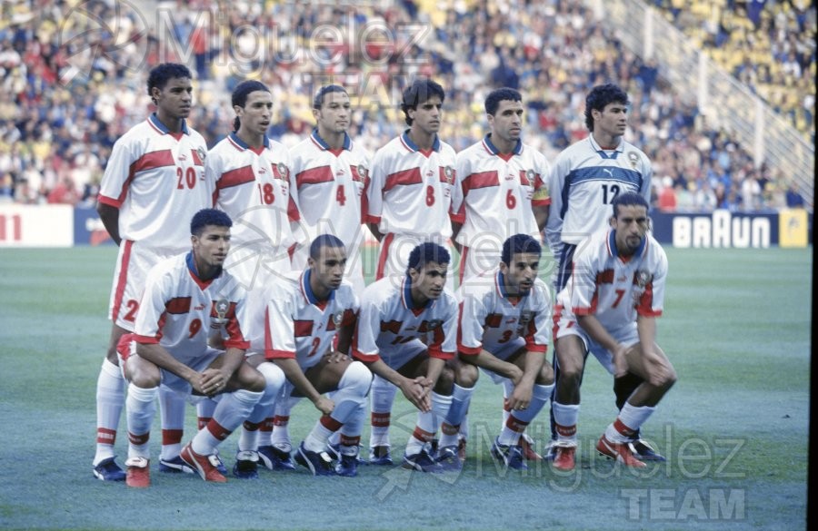 Partido de Copa del Mundo Francia 1998 entre BRASIL-MARRUECOS en el estadio de la Beaujoire de Nantes. 1998
