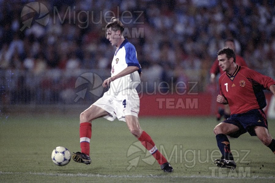 Encuentro Internacional amistoso entre ESPAÑA-RUSIA en el estadio de los Cármenes de Granada. 1998