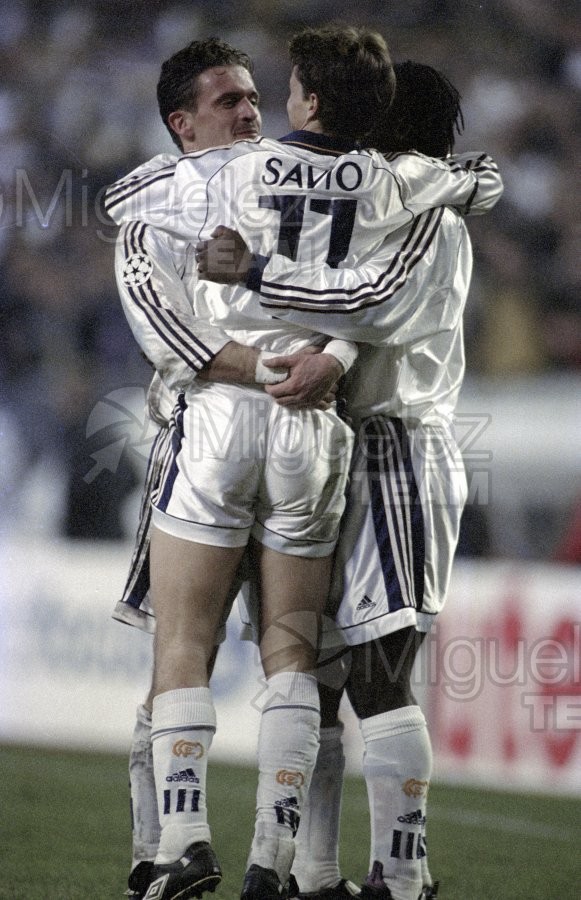 Partido de Champions League Europeo entre REAL MADRID-SPARTAK DE MOSCU en el estadio Santiago Bernabéu (Madrid). 1998