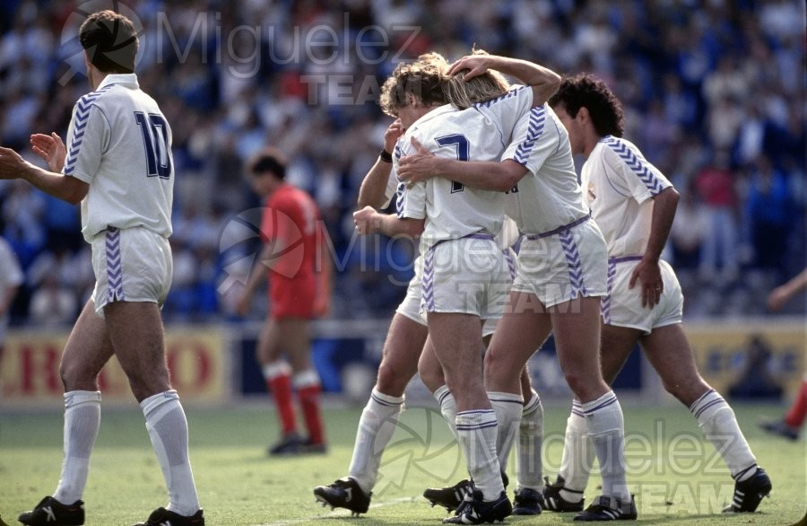 Partido de Liga Primera División Real Madrid-Sevilla Temporada 1988-1989.