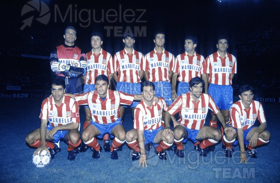 Trofeo VILLA DE MADRID en el Estadio Vicente Calderón entre el ATLÉTICO DE MADRID, RAYO VALLECANO y VASCO DE GAMA (BRA) 1993.