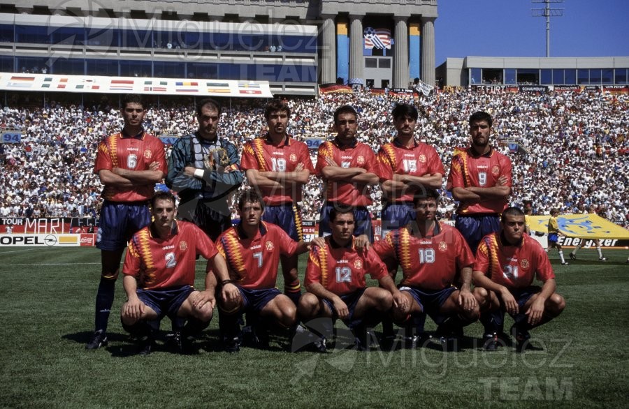 MUNDIAL COPA DEL MUNDO USA 1994; Partido 1ª Fase entre ESPAÑA-ALEMANIA en el estadio SOLDIER FIELD de CHICAGO. 1994