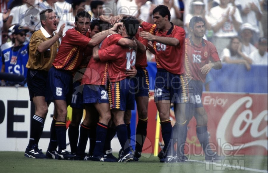MUNDIAL COPA DEL MUNDO USA 1994; Partido 2ª Fase entre ESPAÑA-SUIZA en el estadio R.F.K. de WASHINGTON. 1994