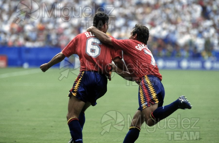 MUNDIAL COPA DEL MUNDO USA 1994; Partido 2ª Fase entre ESPAÑA-SUIZA en el estadio R.F.K. de WASHINGTON. 1994