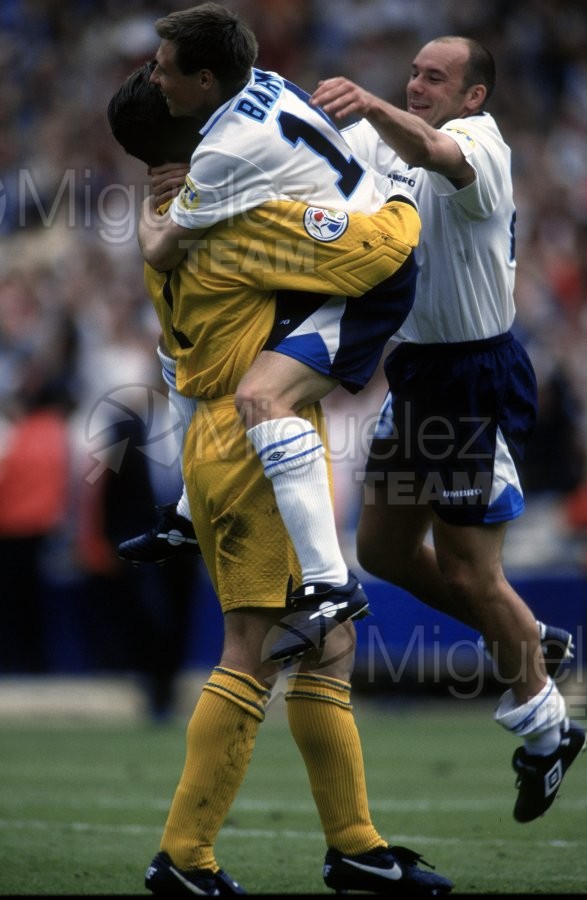 Encuentro de Cuartos de final de la EUROCOPA-1996 entre ESPAÑA-INGLATERRA en Londres (Inglaterra). 1996