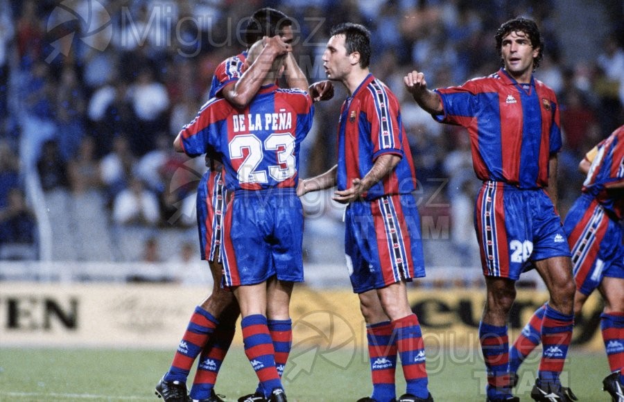 Trofeo Joan Gamper y presentación del BARCELONA, en el estadio Olímpico de MONTJUIC (Barcelona). 1996