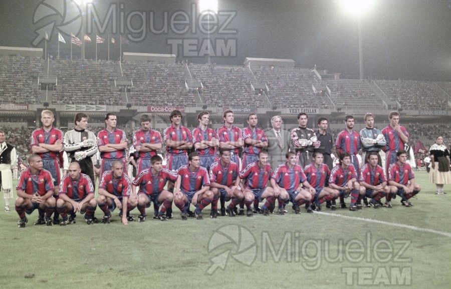 Trofeo Joan Gamper y presentación del BARCELONA, en el estadio Olímpico de MONTJUIC (Barcelona). 1996