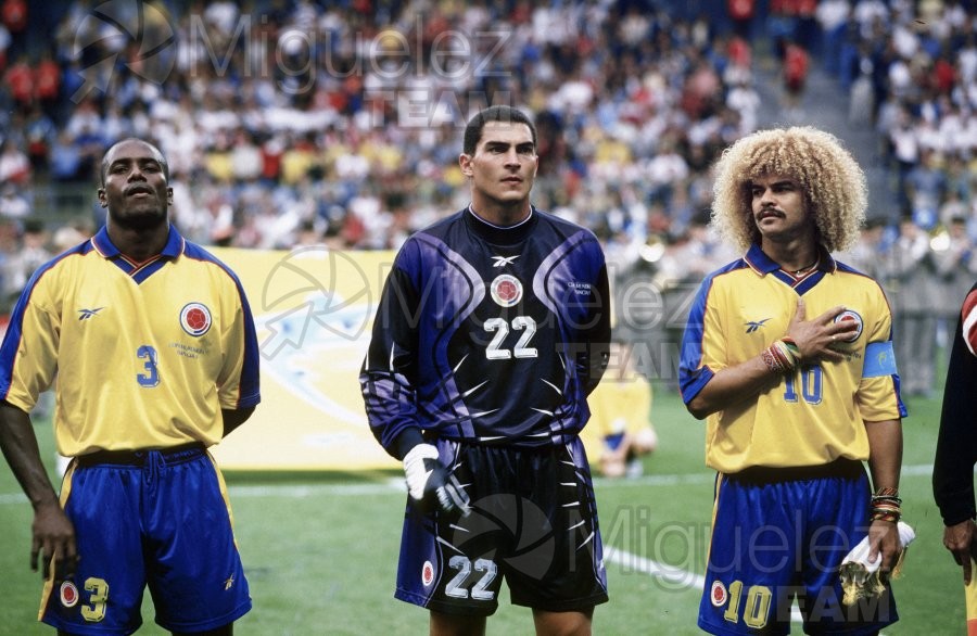 Partido Copa del Mundo Francia 1998 entre INGLATERRA-COLOMBIA en el estadio Felix Bollaert en Lens. 1998