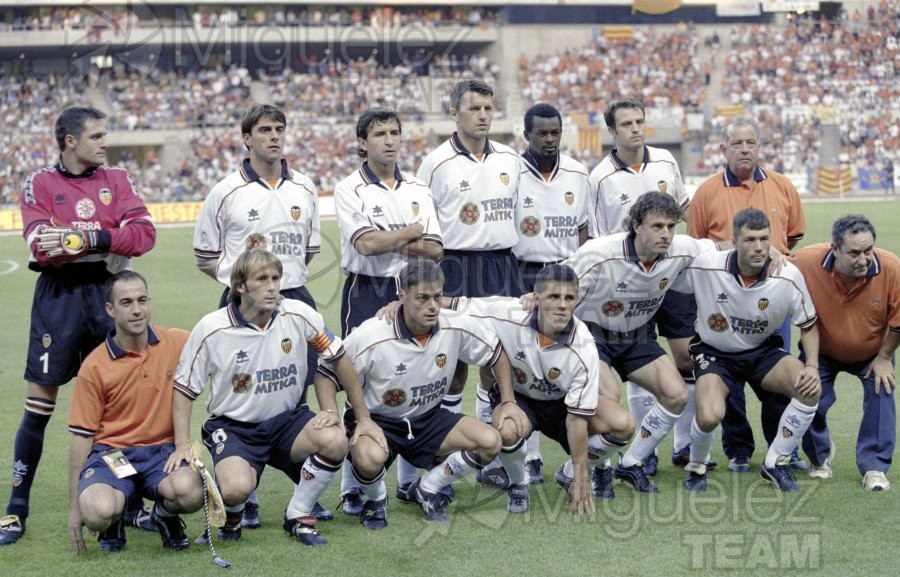 Final de la Copa del Rey entre VALENCIA-ATLÉTICO DE MADRID celebrada en el Estadio Olímpico de Sevilla. 1999