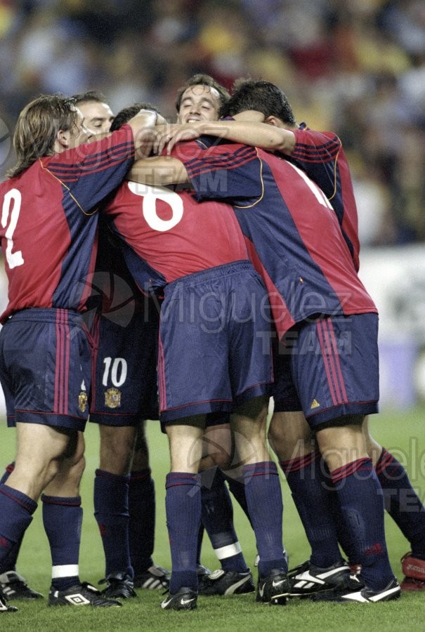 Partido de Clasificación de la Eurocopa del 2000 entre ESPAÑA-ISRAEL en el Estadio Carlos Belmonte de Albacete. 1999