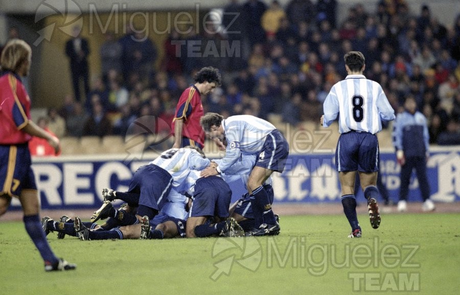 Encuentro amistoso entre las Selecciones de ESPAÑA-ARGENTINA en el estadio de La Cartuja de Sevilla. 1999