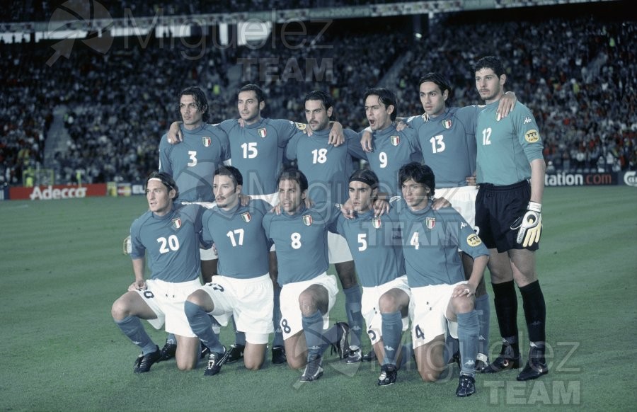 EUROCOPA-2000, celebrada en Bélgica-Paises Bajos. Partido entre ITALIA-BÉLGICA, celebrado en el estadio KING BANDONIN de Bruselas (Bélgica).