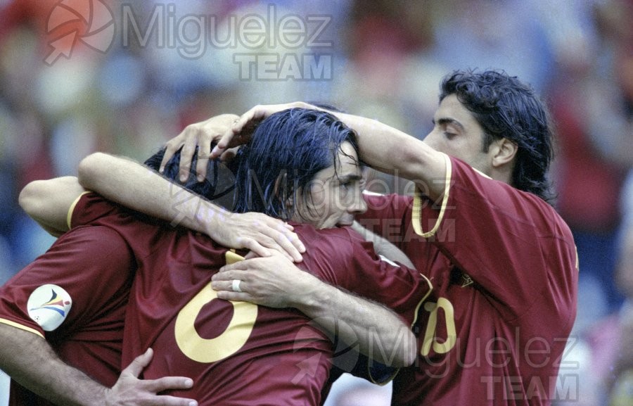 EUROCOPA-2000, celebrada en Bélgica-Paises Bajos. Partido entre TURQUIA-PORTUGAL, celebrado en el estadio Amsterdam Arena de Amsterdam (Holanda). 2000