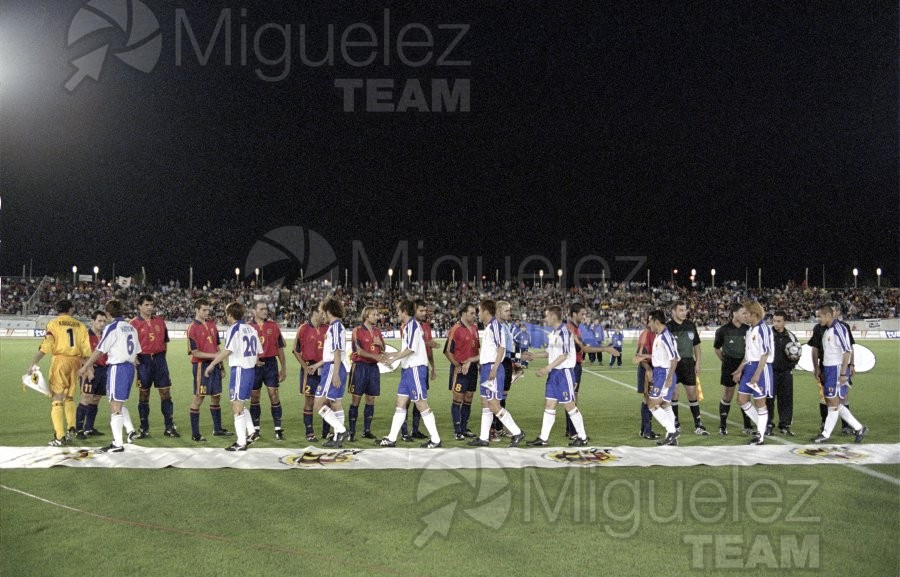 Partido Internacional amistoso entre ESPAÑA-JAPON, disputado en el estadio EL ARCANGEL (CÓRDOBA). 2001