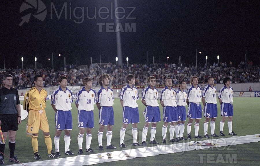 Partido Internacional amistoso entre ESPAÑA-JAPON, disputado en el estadio EL ARCANGEL (CÓRDOBA). 2001