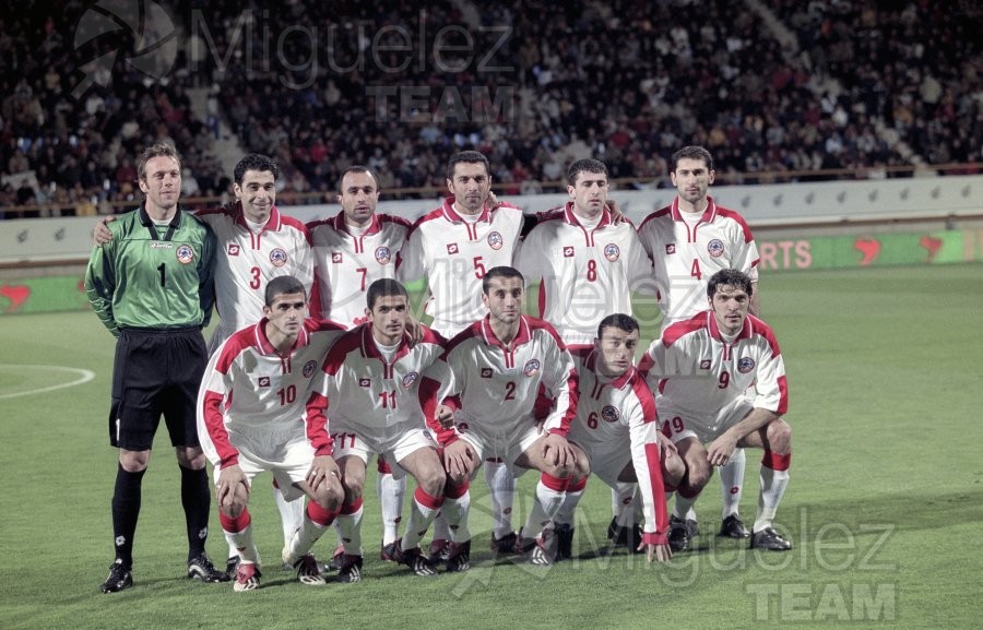 Partido Internacional de Clasificación Eurocopa 2004 entre ESPAÑA-ARMENIA, León 2003. 
