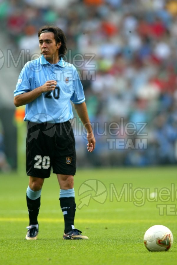 Copa del Mundo JAPON/COREA DEL SUR-2002. Partido entre Uruguay - Dinamarca, Ulsan (Corea del Sur) 2002.