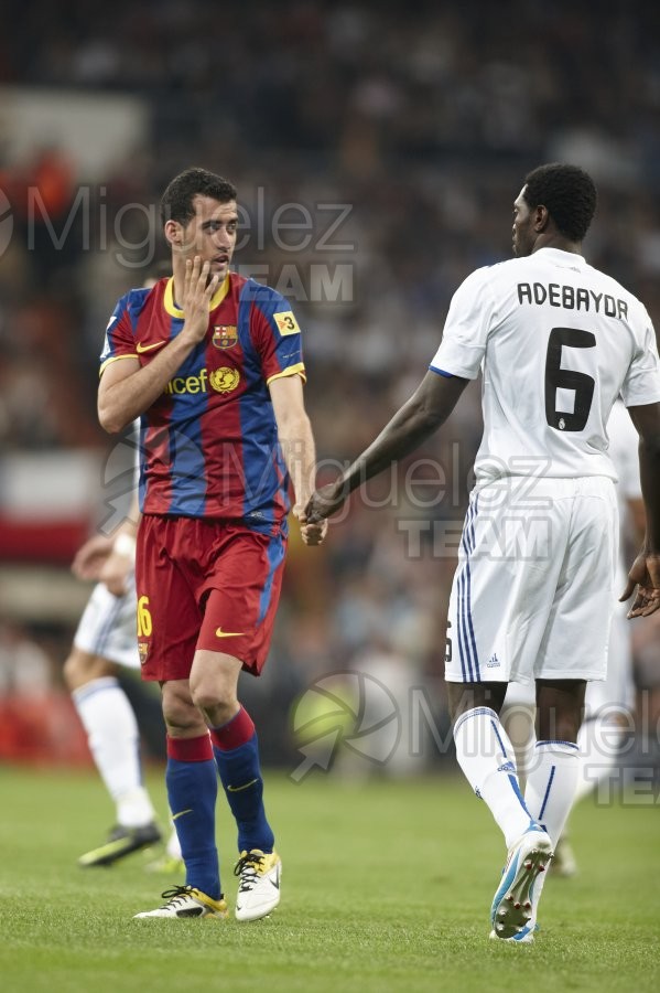 Partido de La Liga Primera División, Temporada 2010-2011. Real Madrid - FC Barcelona (Madrid) 2011. 