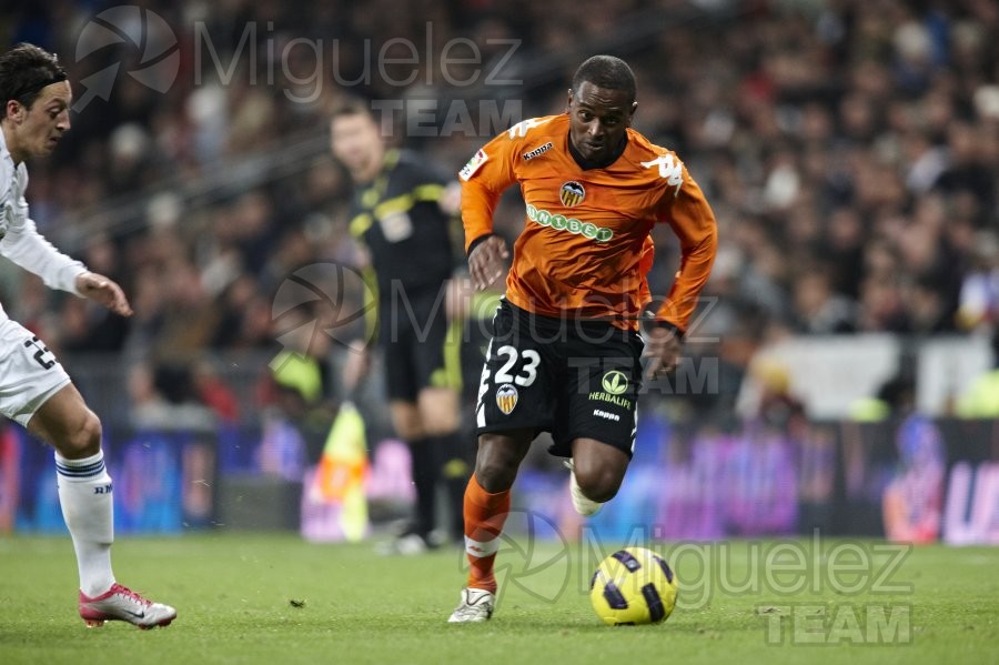 Partido de La Liga Primera División, Temporada 2010-2011 entre Real Madrid-Valencia (Madrid) 2010. 
