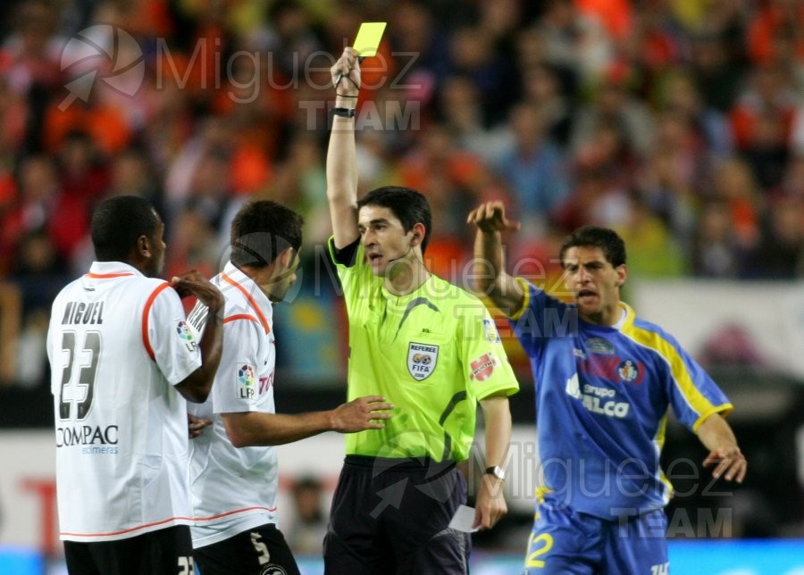 Final de la Copa del Rey entre Valencia - Getafe (Madrid) 2008.