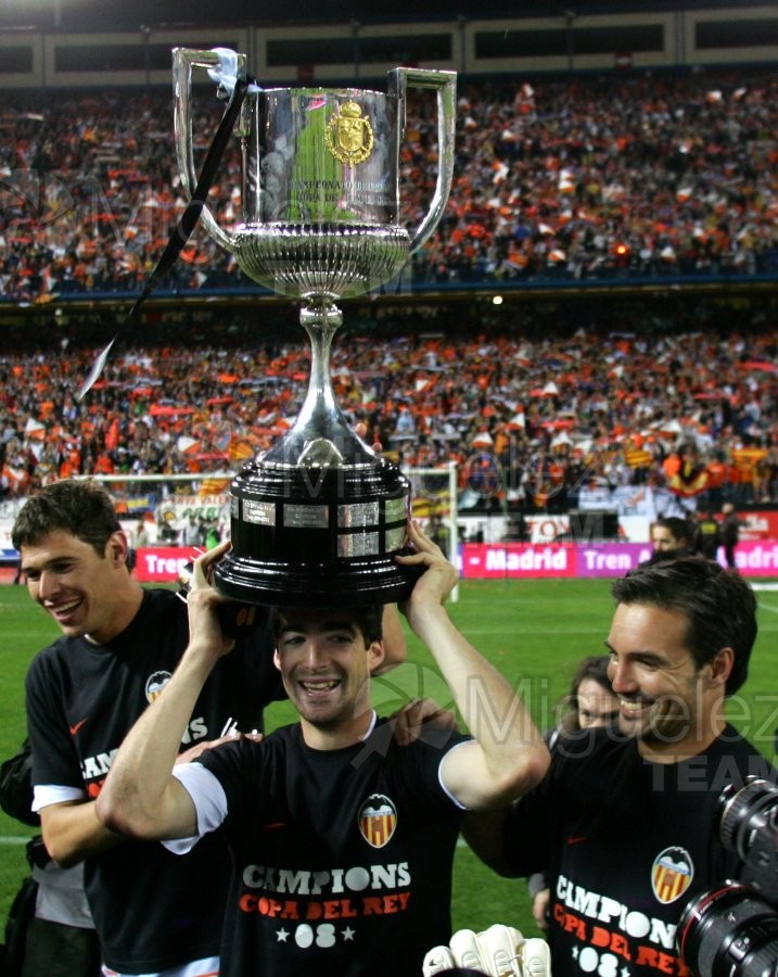Final de la Copa del Rey entre Valencia - Getafe (Madrid) 2008.