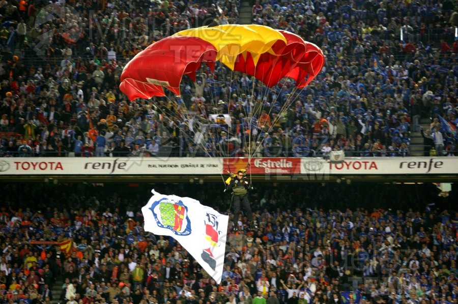 Final de la Copa del Rey entre Valencia - Getafe (Madrid) 2008.