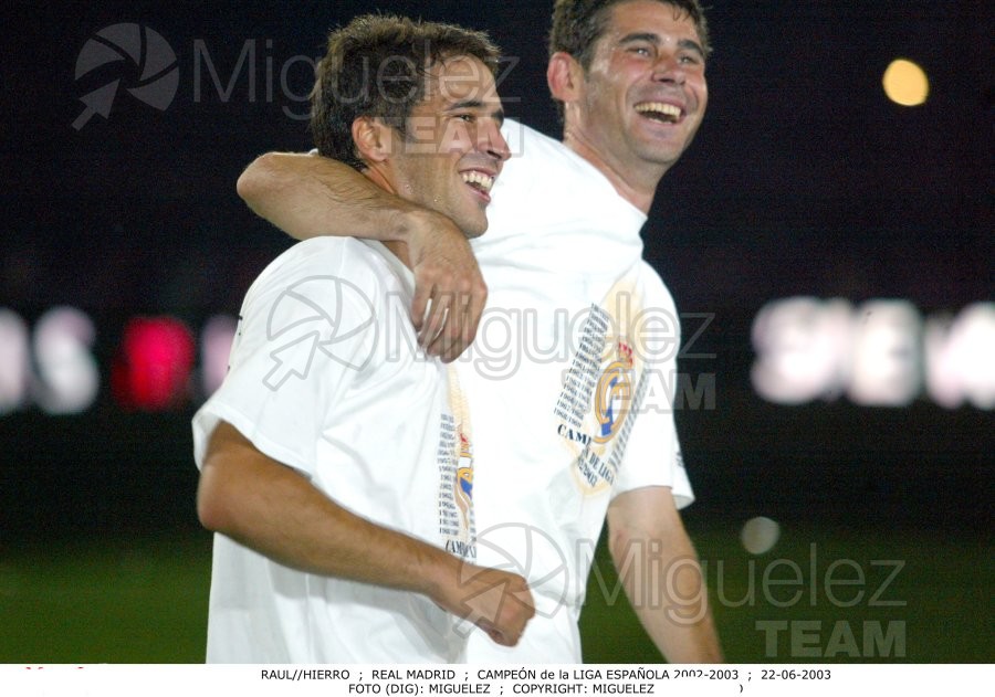 Partido de Liga 1ª División entre REAL MADRID-ATHLETIC DE BILBAO, Madrid 2003.