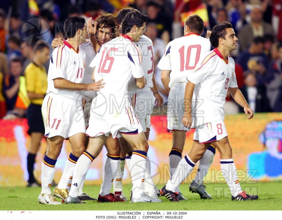 Partido Clasificación Mundial 2006 entre España - Bélgica (Santander) 2004.