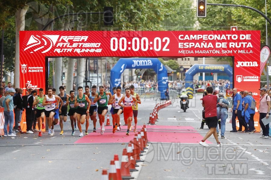 Campeonato de España en Ruta Absoluto, Medio Maratón, 5km y Milla (Albacete) 2024.