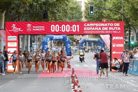 Campeonato de España en Ruta Absoluto, Medio Maratón, 5km y Milla (Albacete) 2024.