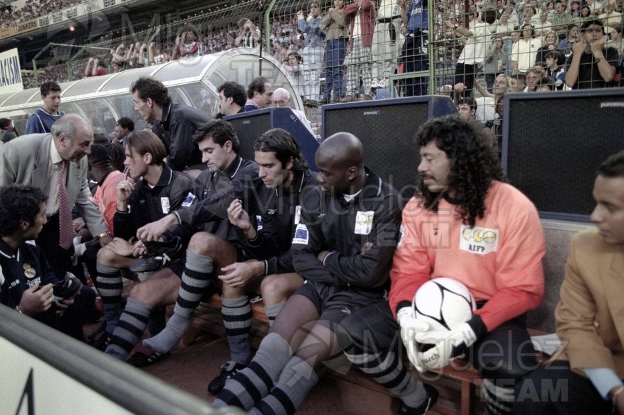Partido Mundíal contra el RACISMO celebrado en el estadio Santiago Bernabéu de Madrid. 1997