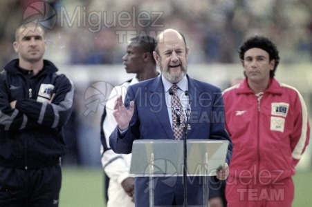 Partido Mundíal contra el RACISMO celebrado en el estadio Santiago Bernabéu de Madrid. 1997