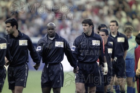 Partido Mundíal contra el RACISMO celebrado en el estadio Santiago Bernabéu de Madrid. 1997