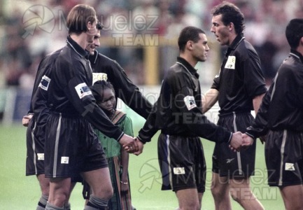 Partido Mundíal contra el RACISMO celebrado en el estadio Santiago Bernabéu de Madrid. 1997